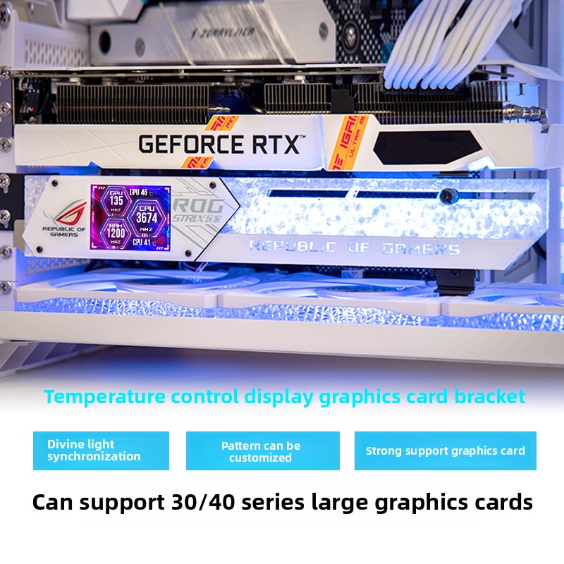 Gaming Console Display Cabinet - 2.2 inch LCD Display Grafische Videokaart