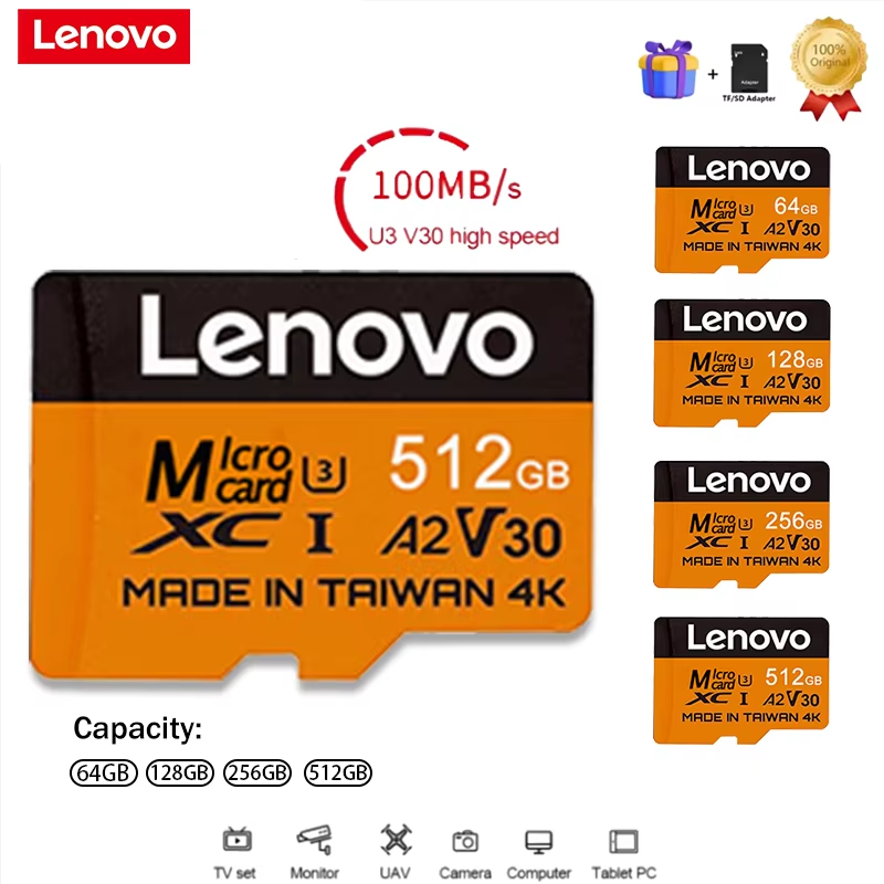 Gaming Console For Phone - Lenovo Secure 512GB SD-kaarten Micro TF
