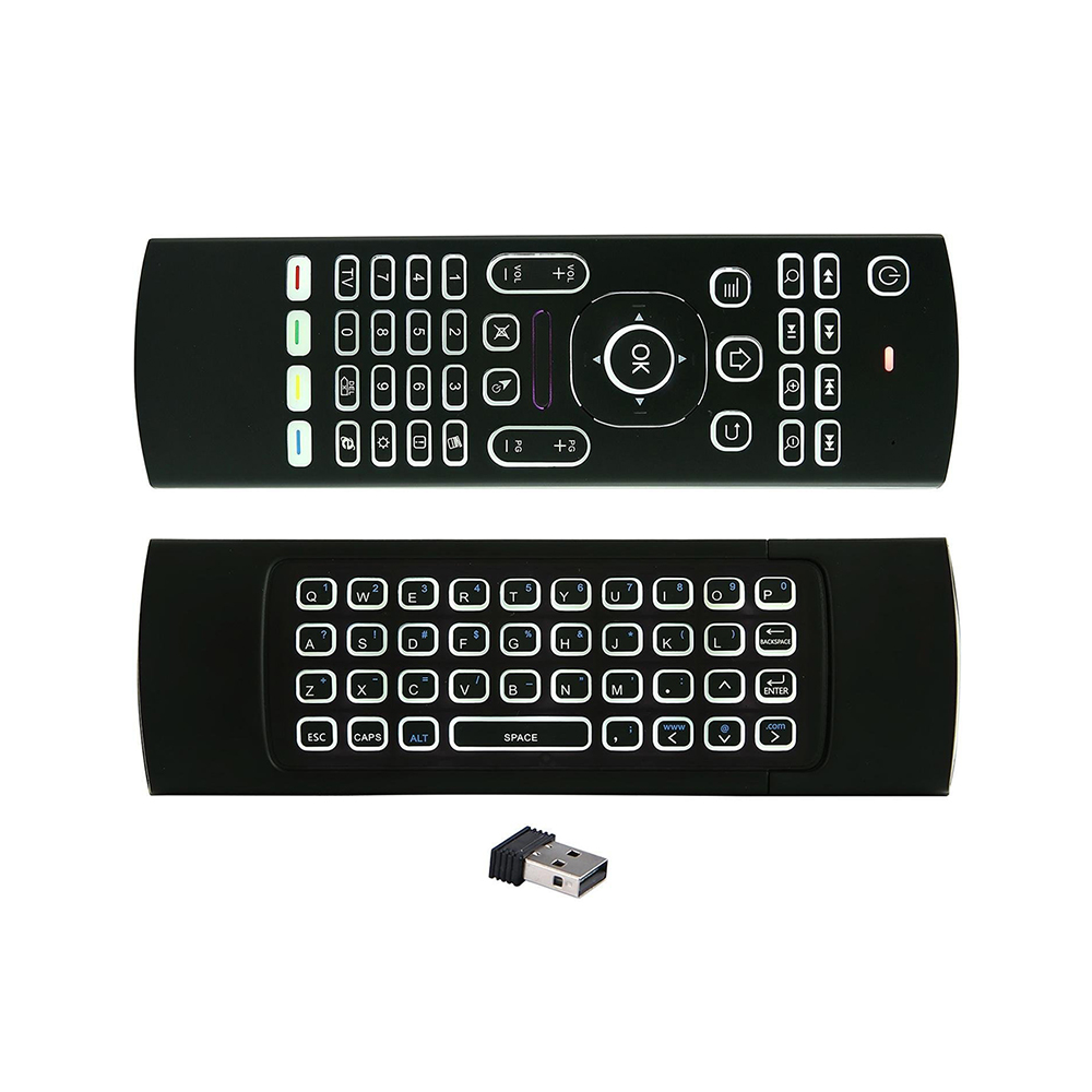 Gaming Console For Android Tv - MX3 Backlight Air Mouse Afstandsbediening Draadloos