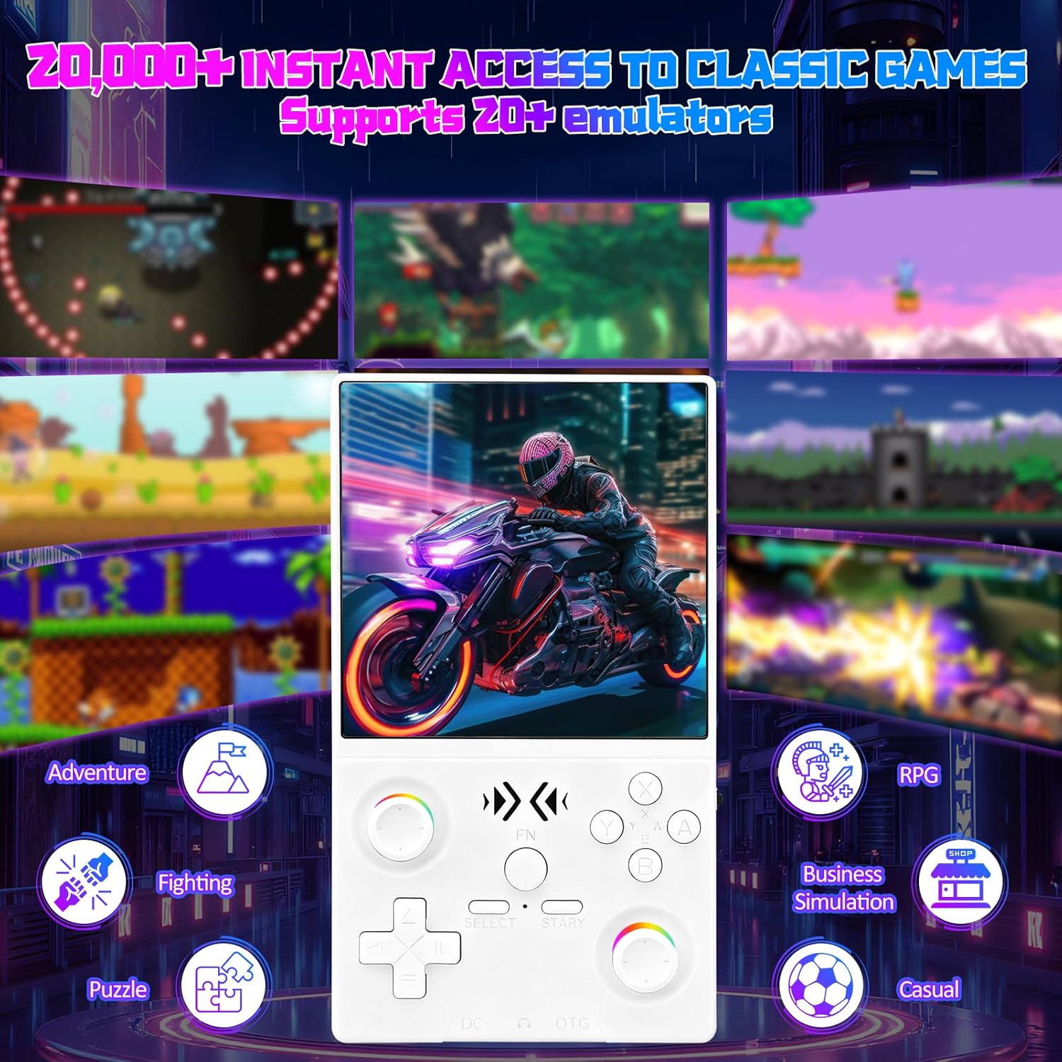 FLLBW XF40V Retro draagbare ga - Gaming Console In Chinese recensie en prijs