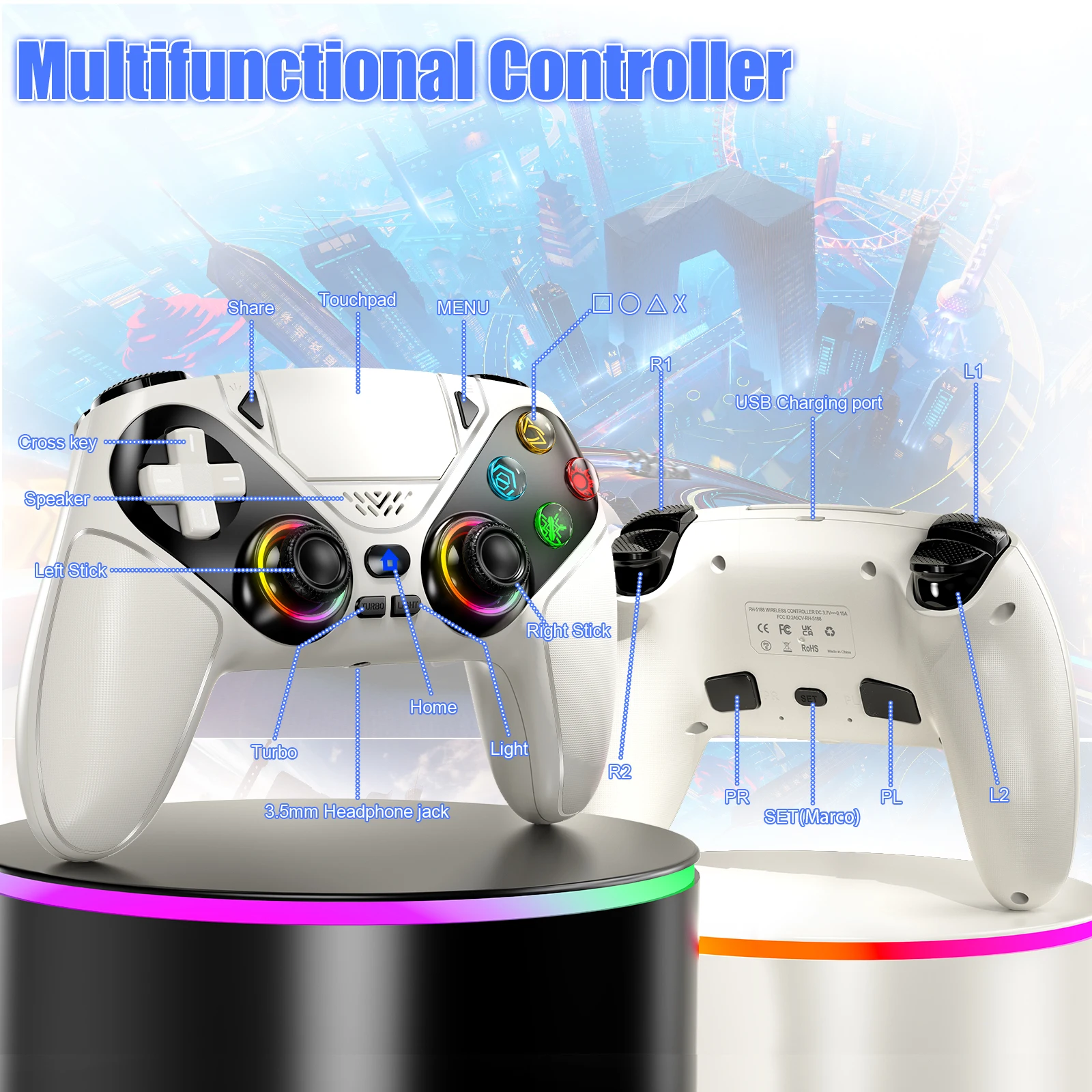 Draadloze controller gamepad v - Gaming Console Portable Pc recensie en prijs