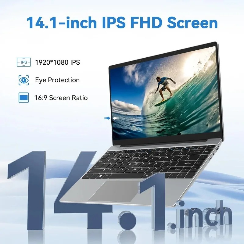 Draagbare 14,1 inch laptop, kr - Gaming Console Portable Pc recensie en prijs