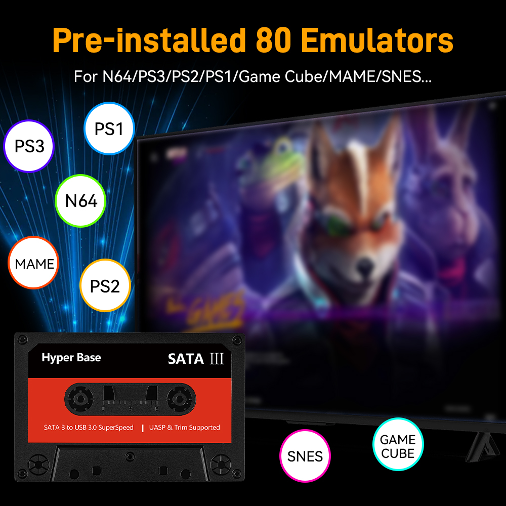 Batocera 500G/2T Emulator Game - Gaming Console.Emulators recensie en prijs