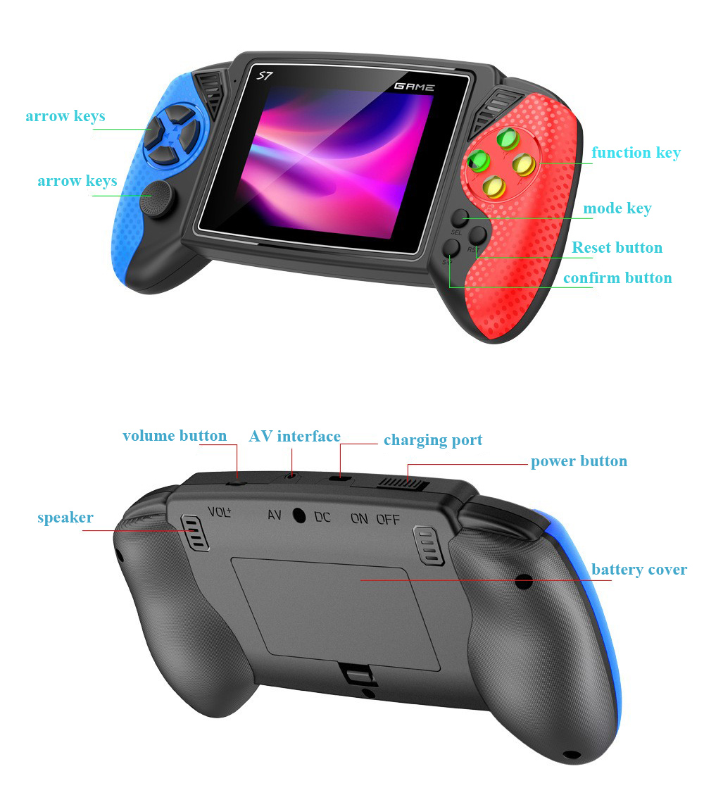 S7 Retro Handheld Game Console - Gaming Console In Chinese recensie en prijs