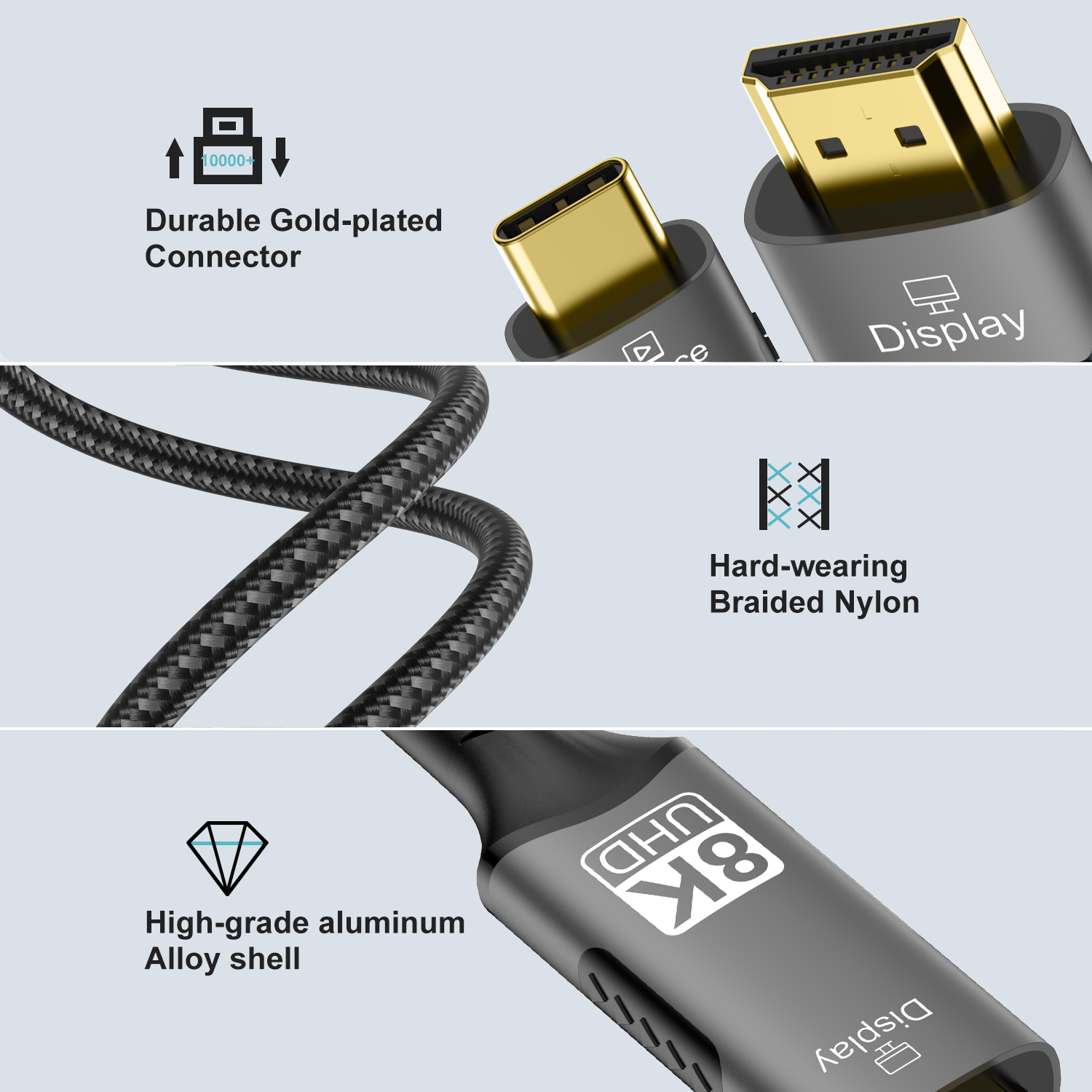 8K@60Hz USB C naar HDMI-adapte - Hdmi Cable 2.1 recensie en prijs