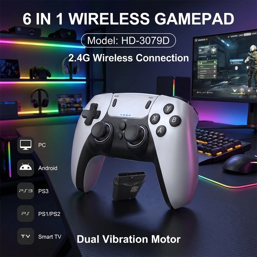 6-in-1 Dual Vibratie Gamepad v - Gaming Console For Android Tv recensie en prijs