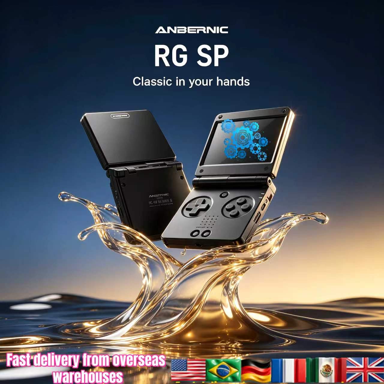 Anbernic RGSP Flip Classic Han - Gaming Console In Chinese recensie en prijs