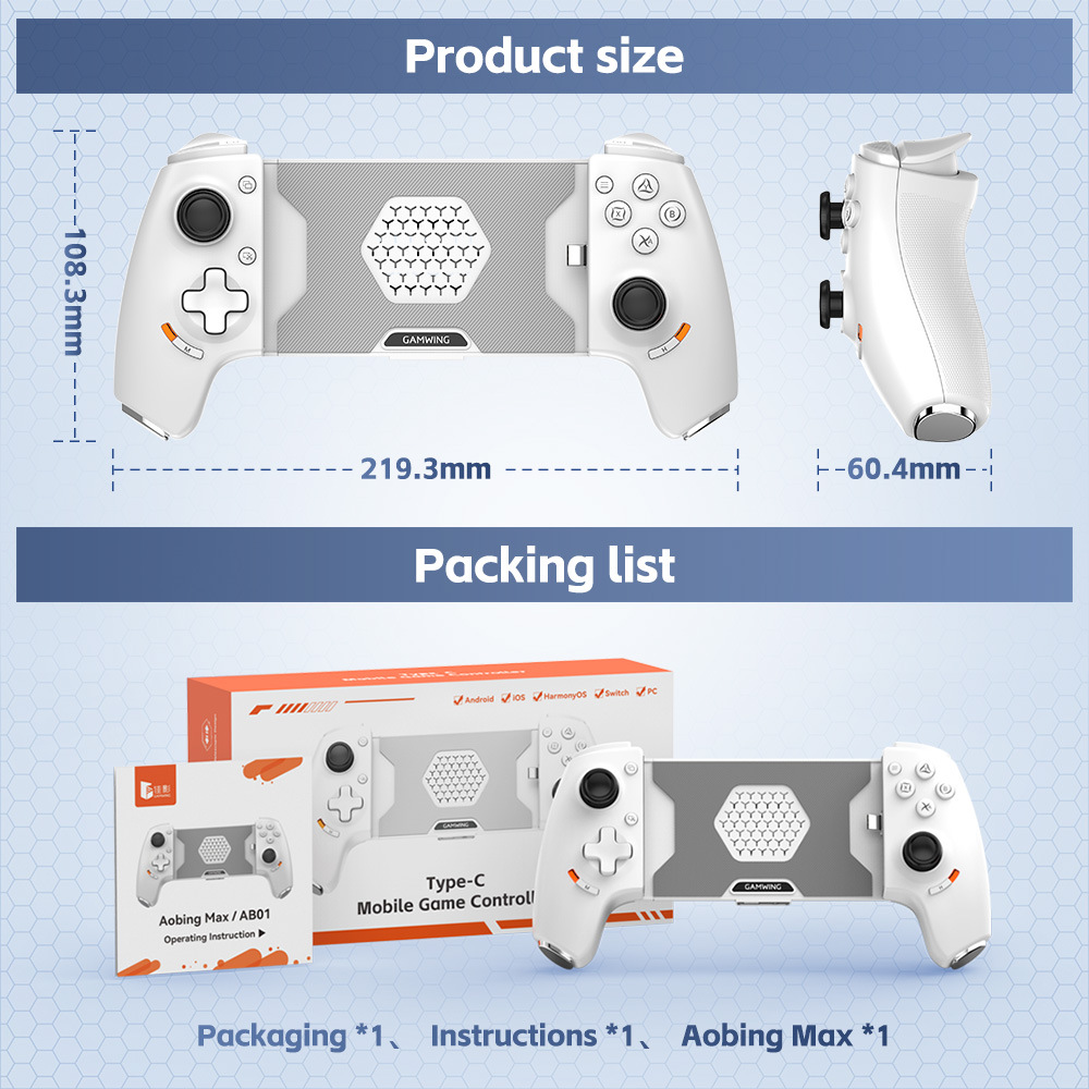 Originele Gamwing Aobing Max T - Gaming Console For Phone recensie en prijs